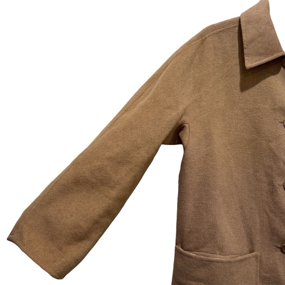 NWT Proenza Schouler White Label Reversible Double Face Coat Wool Tan Ivory Sz M - Picture 8 of 16